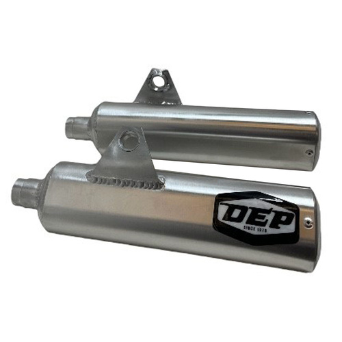DEP Pipes Suzuki Silver 2 Stroke Sports Road Silencer - RGV 250