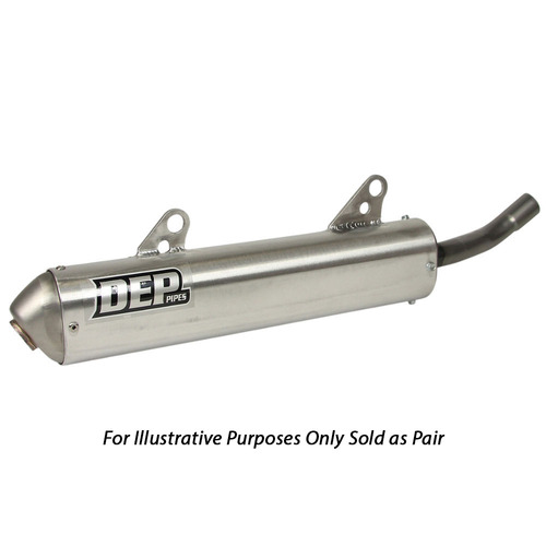 DEP Pipes Suzuki Silver 2 Stroke Sports Road Silencer - RGV 250 (Pair)