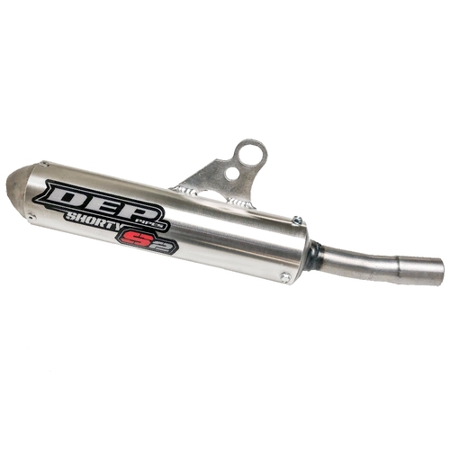 DEP Pipes Gas Gas Silver 2 Stroke Shorty Silencer - MC 125 2021-2023 (Must Use DEP Chamber)