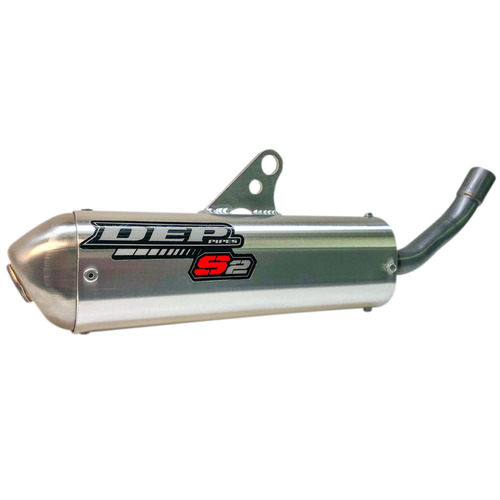 DEP Pipes Gas Gas Silver 2 Stroke Shorty Silencer - MC 250 2021-2023
