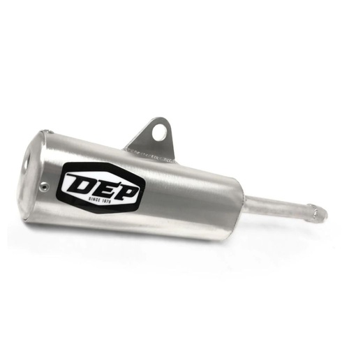 DEP Pipes Yamaha Silver 2 Stroke Trail Silencer - DT 80