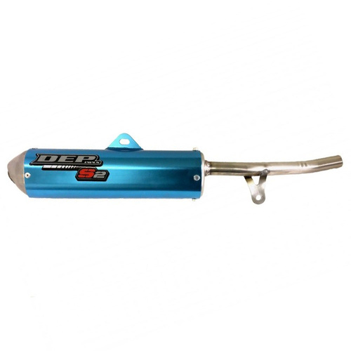 DEP Pipes Yamaha Blue 2 Stroke Trail Silencer - DT 125 X