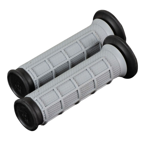 Renthal Grey / Black Dual Compound Diamond/Waffle ATV Grips