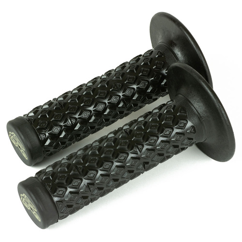 Renthal Black Ultratacky Comfort Pattern Dual Compound MX R-Works Grips