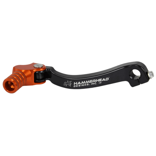 Hammerhead Honda MSX 125 GROM 2014-2019 Orange Gear Lever With Customisable Knurled Tip +0mm (boot size 8-9)