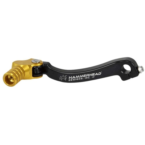 Hammerhead Honda MSX 125 GROM 2021-2026 Gold Wide Gear Lever With Customisable Knurled Tip +5mm (boot size 10)