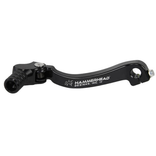 Hammerhead Yamaha YZ 250 1999-2026 Black Gear Lever With Customisable Knurled Tip +15mm (boot size 13)