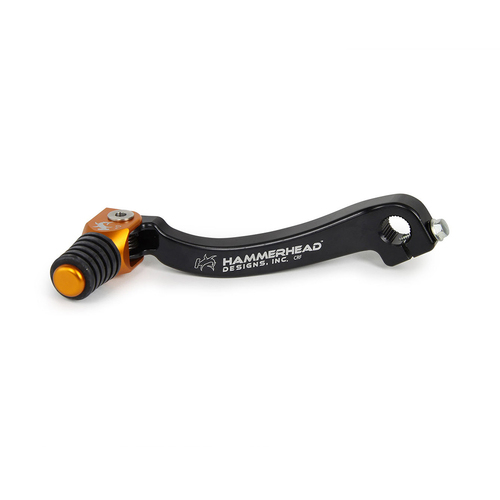 Hammerhead KTM Orange Gear Lever With Customisable Rubber Tip 400 EXC-F 2000-2005 -5mm (boot size 7)