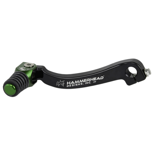 Hammerhead KTM 450 EXC-F 2007 Green Gear Lever With Customisable Rubber Tip +10mm (boot size 11-12)