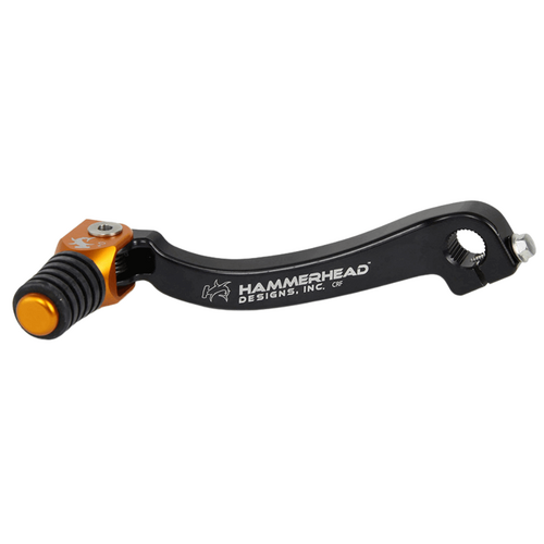 Hammerhead KTM 690 RALLY 2008-2009 Orange Gear Lever With Customisable Rubber Tip +5mm (boot size 10)