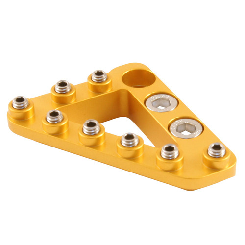 Hammerhead Gold Brake Pedal Large Tip with Hardware