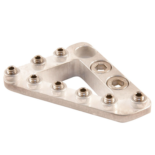 Hammerhead Silver Brake Pedal Large Tip with Hardware