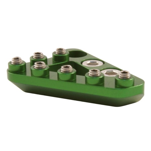 Hammerhead Green Standard Aluminium Rear Brake Pedal Tip