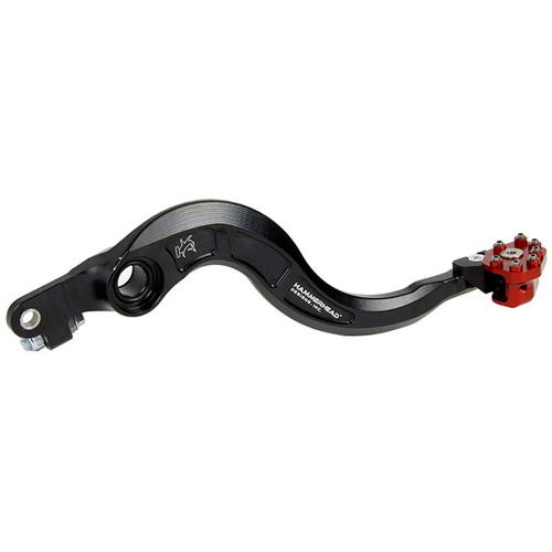 Hammerhead Honda CRF 450 R 2002-2022 CNC Alloy Red Brake Pedals Rotating Tip