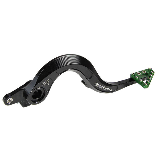 Hammerhead Yamaha YZ 450 F 2023-2026 CNC Alloy Green Brake Pedals Large Tip