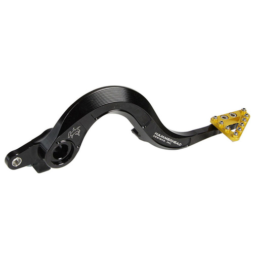 Hammerhead Yamaha YZ 450 F 2023-2026 CNC Alloy Gold Brake Pedals Large Tip