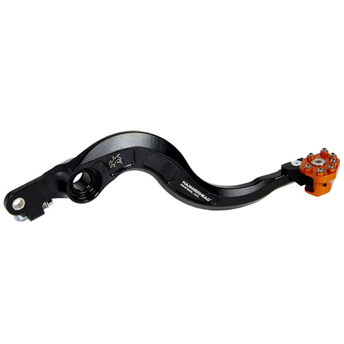 Hammerhead Husqvarna CNC Alloy Orange Brake Pedals Rotating Tip TE 300 2014-2016