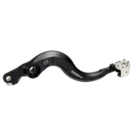 Hammerhead KTM 250 XCF-W 2010 CNC Alloy Silver Brake Pedals Rotating Tip