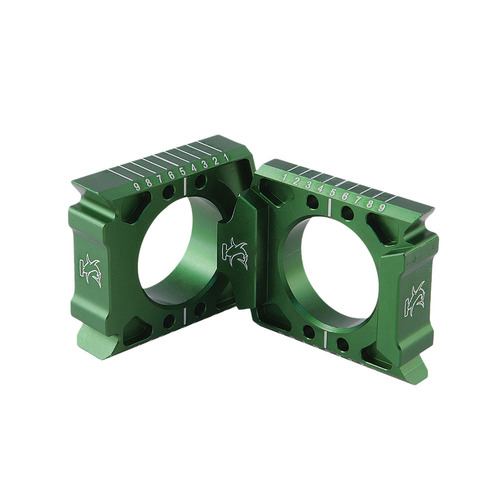 Hammerhead Kawasaki Green Axle Blocks KX 250 F 2004-2024