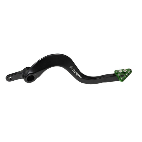 Hammerhead Kawasaki Green Forged Alloy Brake Pedals