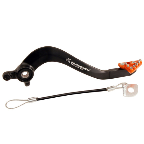 Hammerhead Husqvarna Orange Forged Alloy Brake Pedals