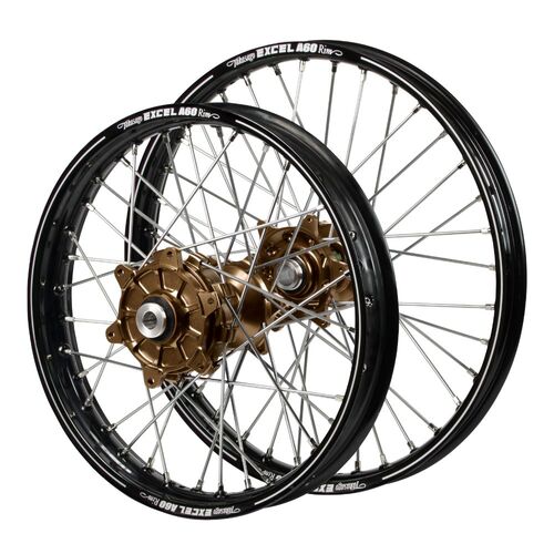 Husqvarna Haan Cush Drive Magnesium Hubs / A60 Black Rims Wheel Set FC 450 ROCKSTAR EDITION 2018-2021 (21*1.6 / 18*2.15)