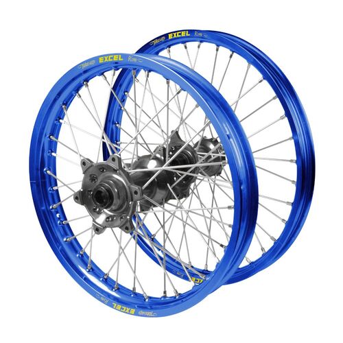 Gas Gas Haan Titanium Hubs / Excel Blue Rims Wheel Set