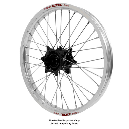 KTM 790-1090-1190-1290 Adventure Haan Black Hubs / Excel Silver Rims Front Wheel