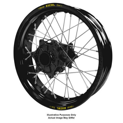 KTM 790-1090-1190-1290 Adventure Haan Black Hubs / Excel Black Rims Rear Wheel