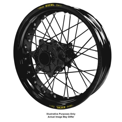 KTM 790-1090-1190-1290 Adventure Haan Black Hubs / Excel Black Rims / Black Spokes Rear Wheel
