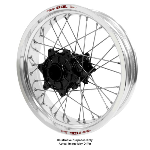 KTM Adventure Haan Black Hubs / Excel Silver Rims Rear Wheel 1090 ADVENTURE R 2017-2024 (18*4.25)