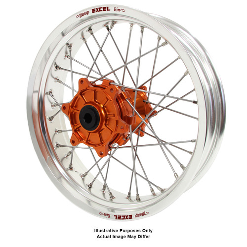 KTM Adventure Haan Orange Hubs / Excel Silver Rims Rear Wheel 1090 ADVENTURE R 2017-2024 (17*4.25)