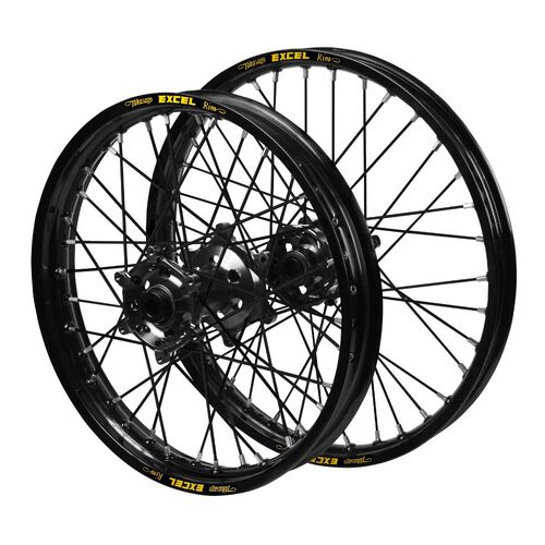 Fantic Haan Black Hubs / Excel Black Rims / Black Spokes Wheel Set