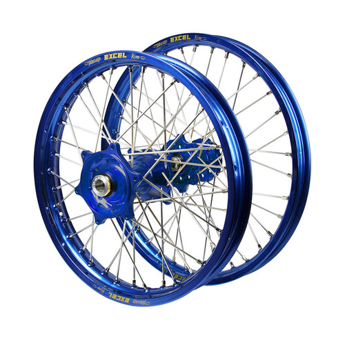 Fantic Haan Blue Hubs / Excel Blue Rims Wheel Set