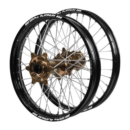Husqvarna Haan Magnesium Hubs / SM Pro Platinum Black Rims Wheel Set FC 450 ROCKSTAR EDITION 2018-2021 (21*1.6 / 18*2.15)