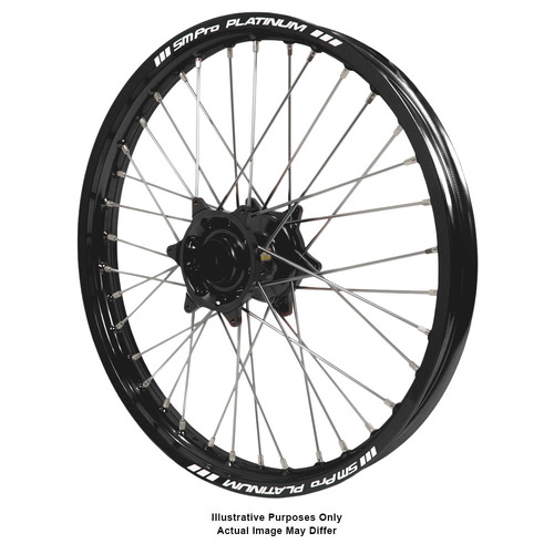 KTM 790-1090-1190-1290 Adventure Haan Black Hubs / SM Pro Platinum Black Rims Front Wheel