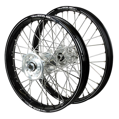 Stark Varg Talon Silver Hubs / A60 Black Rims Wheel Set