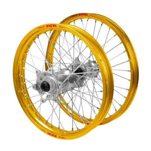 Gas Gas Haan Silver Hubs / Excel Gold Rims Wheel Set