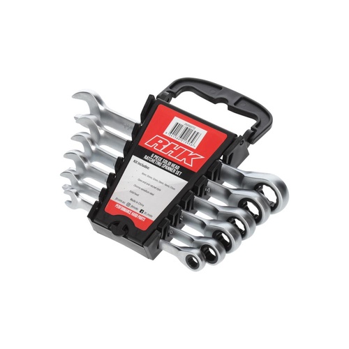RHK 6 Piece Ratchet Spanner Set - Solid Head
