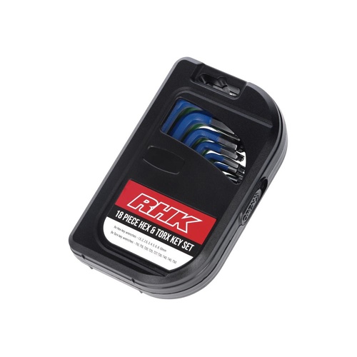 RHK 18 Piece Short Arm Hex Key - Allen Head and Torx
