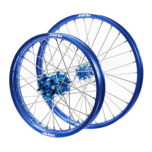 JTR Speedway Blue Rims / Blue Hubs Wheel Set