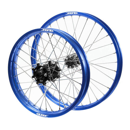 JTR Speedway Blue Rims / Black Hubs Wheel Set
