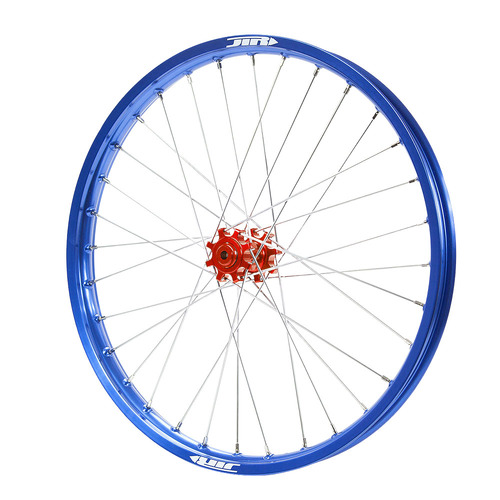 JTR Speedway Red Hubs / Blue Rims Front Wheel 23*1.60