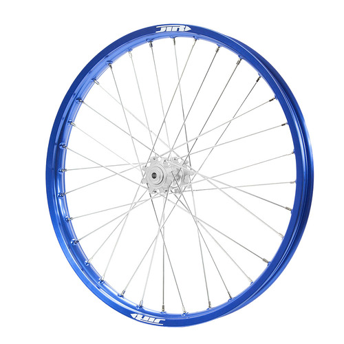 JTR Speedway Silver Hubs / Blue Rims Front Wheel 23*1.60