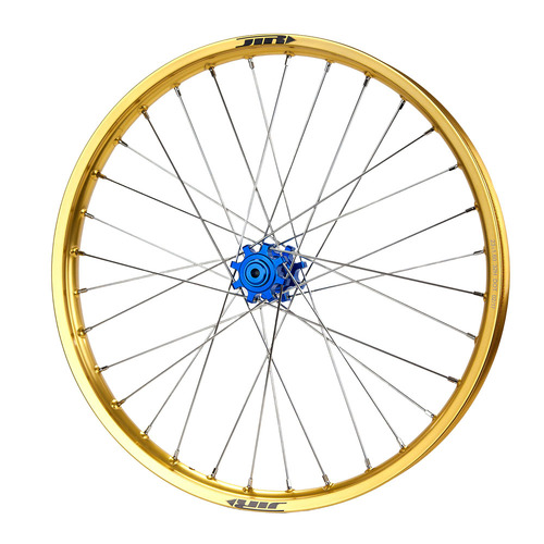 JTR Speedway Blue Hubs / Gold Rims Front Wheel 23*1.60