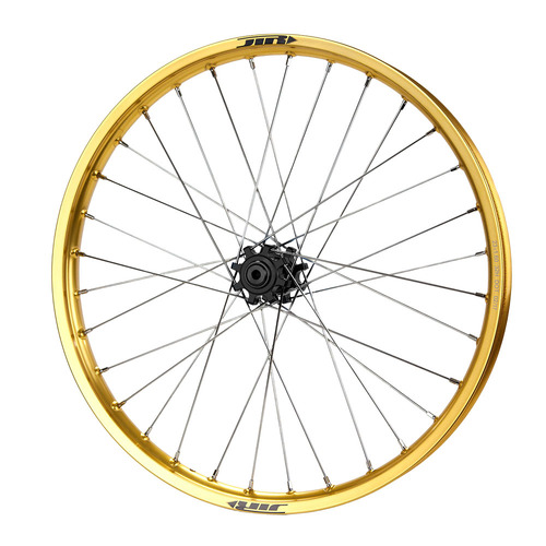 JTR Speedway Black Hubs / Gold Rims Front Wheel 23*1.60