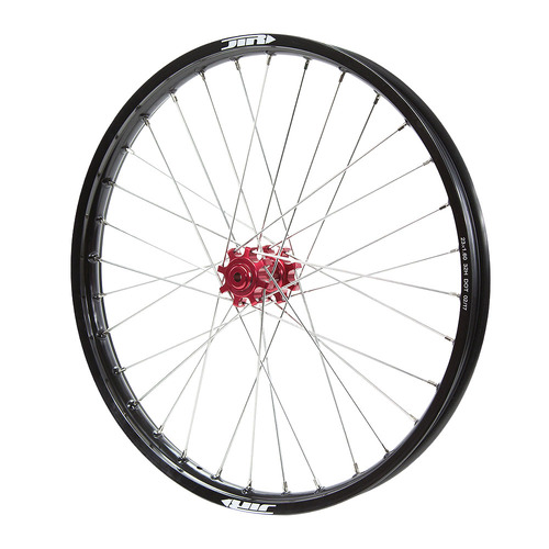 JTR Speedway Red Hubs / Black Rims Front Wheel 23*1.60