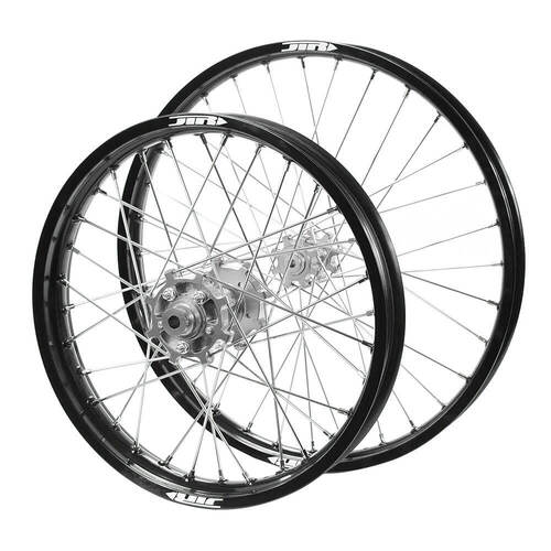 JTR Speedway Black Rims / Silver Hubs Wheel Set