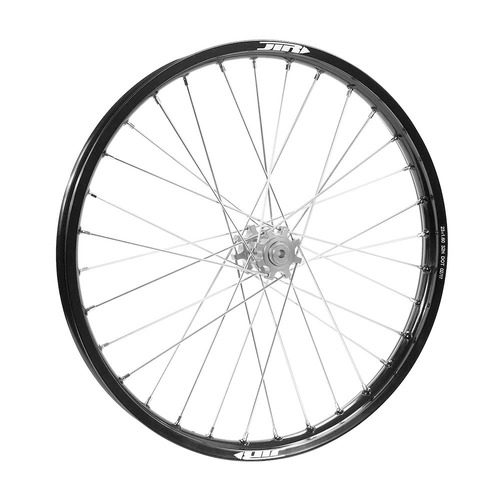 JTR Speedway Silver Hubs / Black Rims Front Wheel 23*1.60