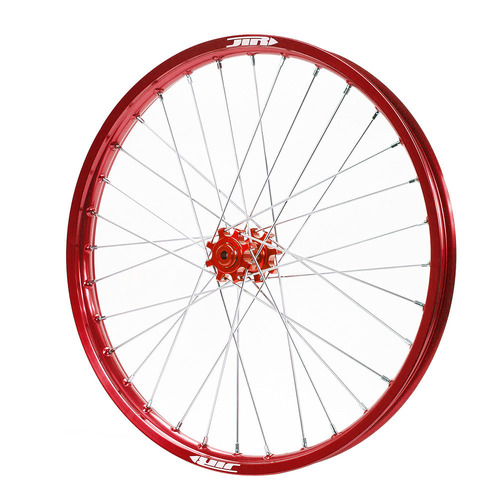 JTR Speedway Red Hubs / Red Rims Front Wheel 23*1.60